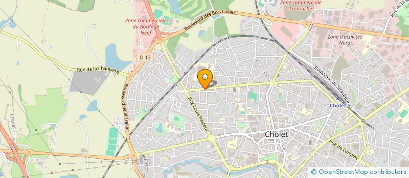 localisation de l'entreprise LES TROIS L à CHOLET