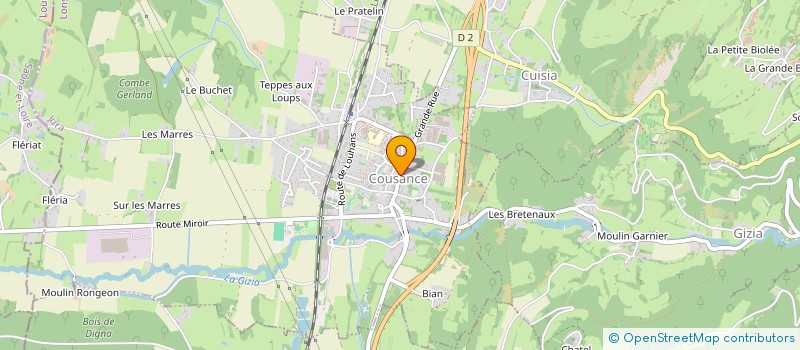 localisation de l'entreprise LES TROIS LOGIS  COUSANCE