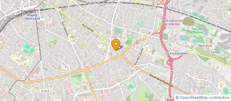 localisation de l'entreprise LES TROIS LOIRES à ANGERS