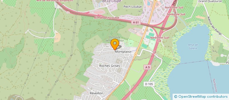 localisation de l'entreprise LES TROIS LOUPS  NARBONNE