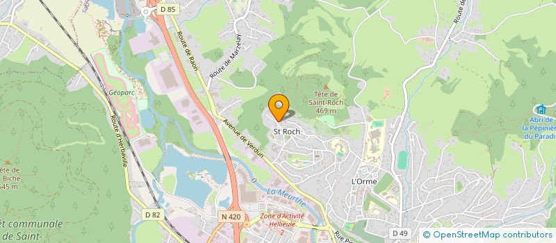 localisation de l'entreprise LES TROIS LOUPS à SAINT-DIE-DES-VOSGES