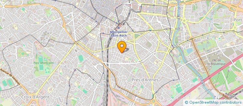 localisation de l'entreprise LES TROIS LOUTRES à MONTPELLIER