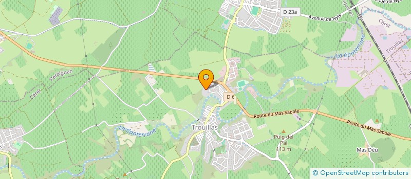 localisation de l'entreprise LES TROIS LUPINS  TROUILLAS