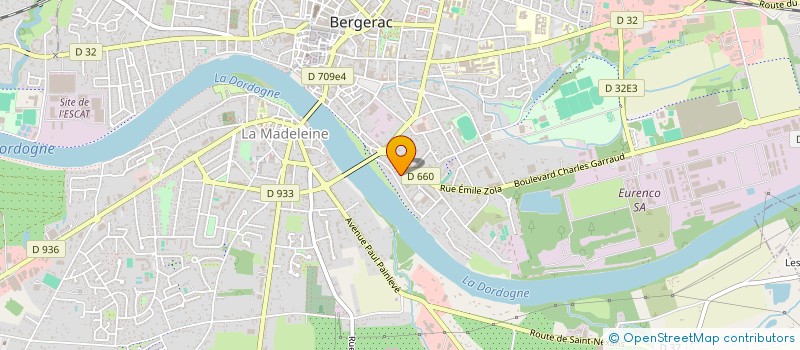 localisation de l'entreprise LES TROIS M à BERGERAC