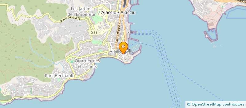 localisation de l'entreprise LES TROIS M à AJACCIO