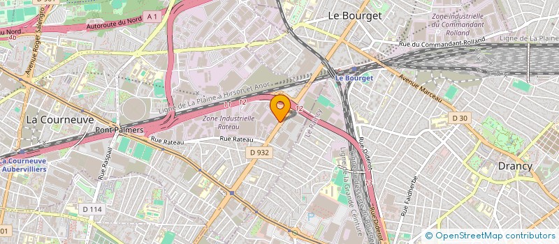 localisation de l'entreprise LES TROIS M à LA COURNEUVE