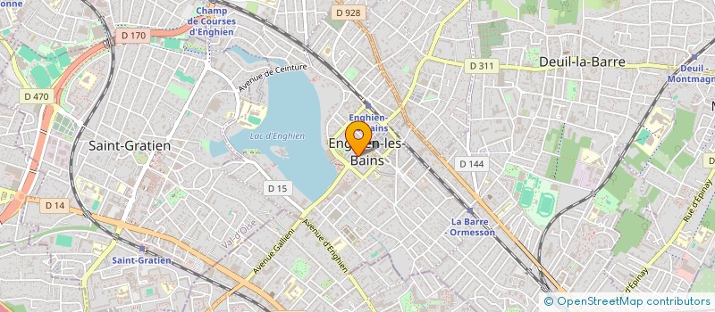 localisation de l'entreprise LES TROIS M à ENGHIEN-LES-BAINS