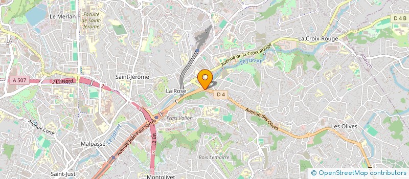 localisation de l'entreprise LES TROIS M  MARSEILLE