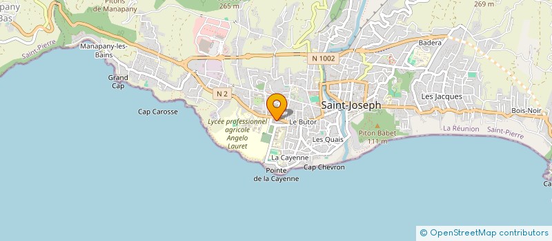 localisation de l'entreprise LES TROIS M  SAINT-JOSEPH