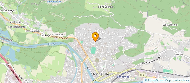 localisation de l'entreprise LES TROIS MARCASSINS  BONNEVILLE