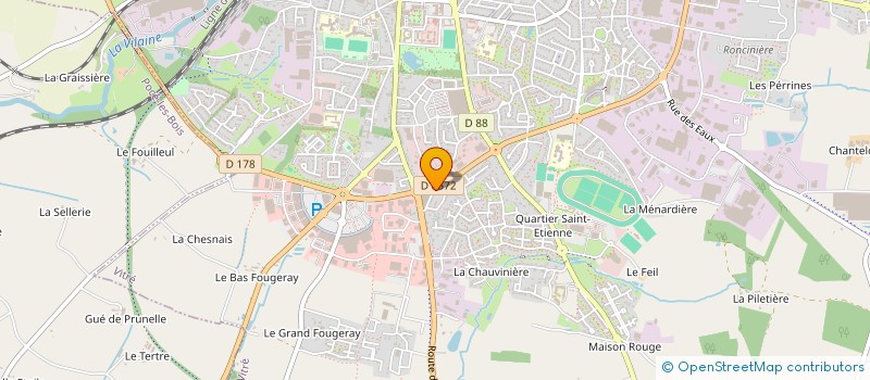 localisation de l'entreprise LES TROIS MARCHES  VITRE