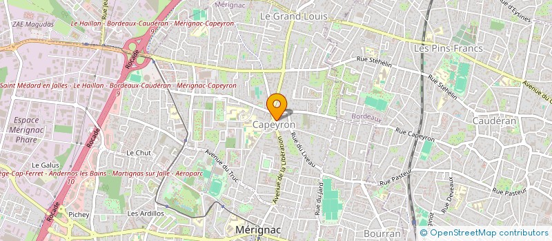 localisation de l'entreprise LES TROIS MARCHES à MERIGNAC