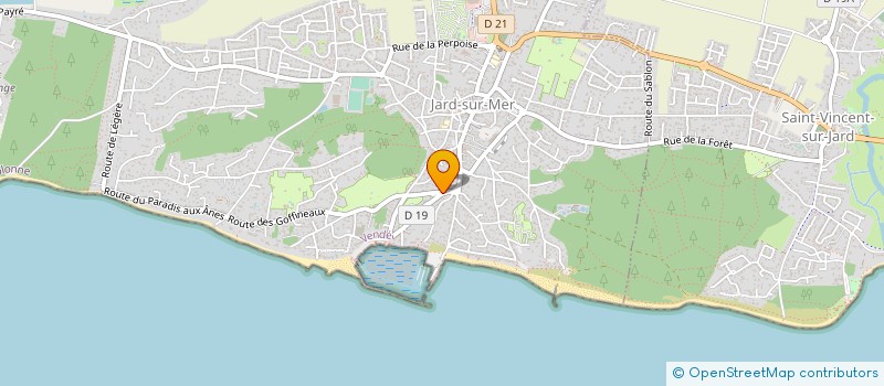 localisation de l'entreprise LES TROIS MARCHES à JARD-SUR-MER