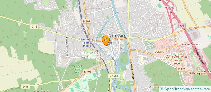 localisation de l'entreprise LES TROIS MARCHES  NEMOURS