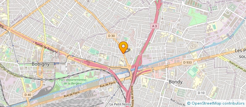 localisation de l'entreprise LES TROIS MARCHES  BOBIGNY