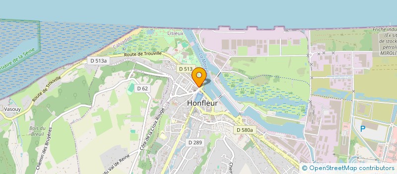 localisation de l'entreprise LES TROIS MARES à HONFLEUR