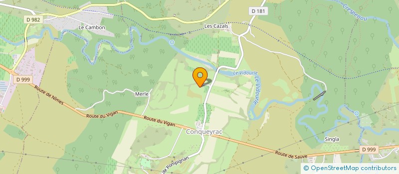 localisation de l'entreprise LES TROIS MERLETTES  CONQUEYRAC