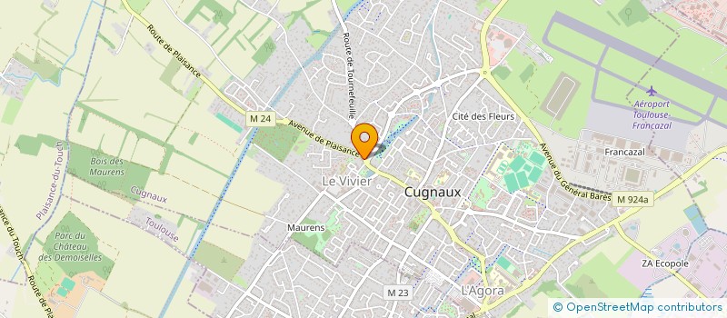 localisation de l'entreprise LES TROIS MESANGES  CUGNAUX