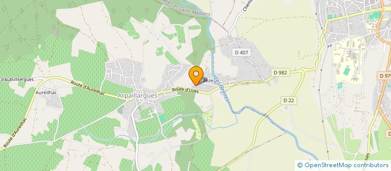 localisation de l'entreprise LES TROIS MICOCOULIERS  ARPAILLARGUES-ET-AUREILLAC