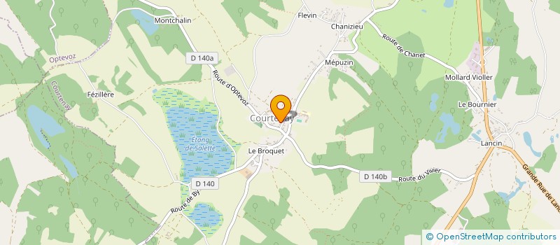 localisation de l'entreprise LES TROIS MONTS  SAINT-VICTOR-DE-MORESTEL