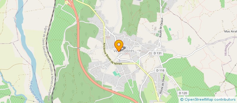 localisation de l'entreprise LES TROIS MONTS  VEZENOBRES