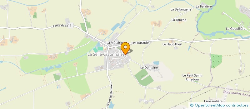 localisation de l'entreprise LES TROIS MOUSQUETAIRES  RENAZE