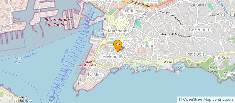 localisation de l'entreprise LES TROIS MOUSQUETAIRES  TOULON