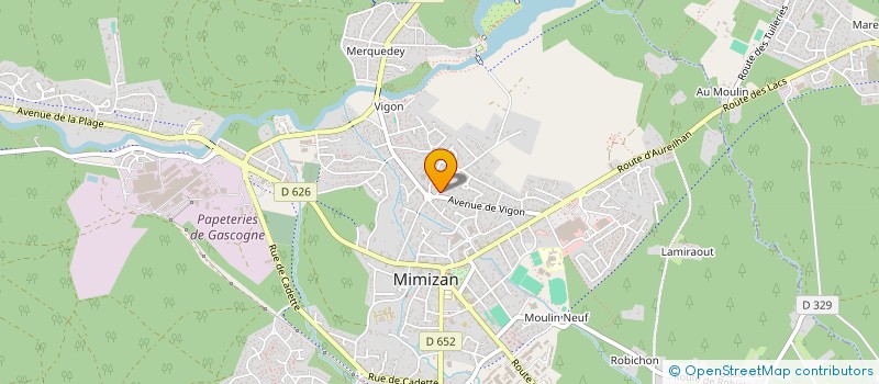 localisation de l'entreprise LES TROIS MOUSQUETAIRES  MIMIZAN