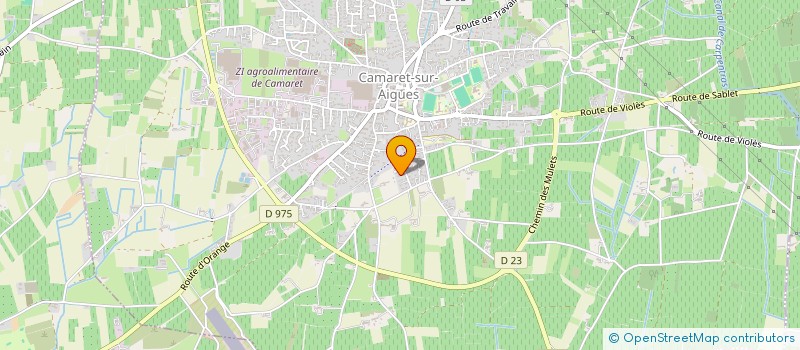 localisation de l'entreprise LES TROIS MOUSQUETONS  CAMARET-SUR-AIGUES