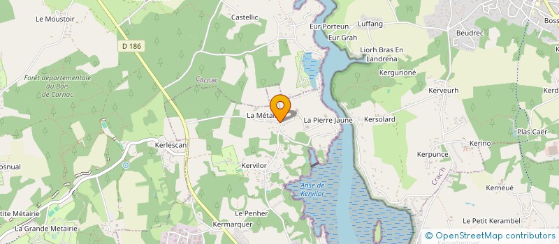 localisation de l'entreprise LES TROIS MOUSSAILLONS  LA TRINITE-SUR-MER