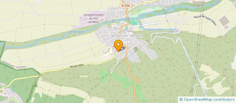 localisation de l'entreprise LES TROIS OLIVIERS  VINON-SUR-VERDON