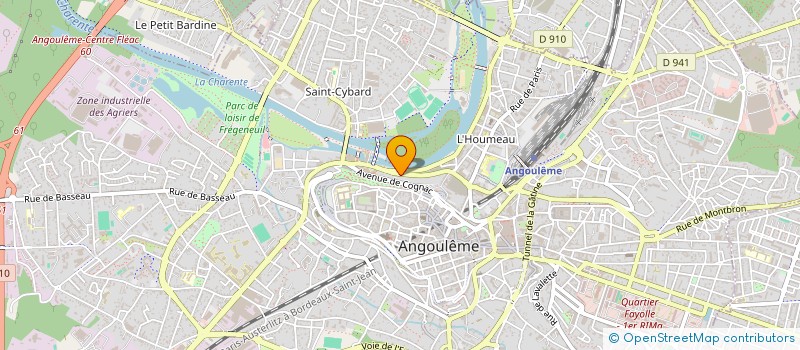 localisation de l'entreprise LES TROIS OURS à ANGOULEME