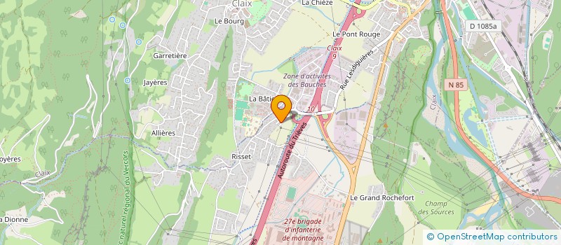 localisation de l'entreprise LES TROIS OURSONS à VARCES-ALLIERES-ET-RISSET
