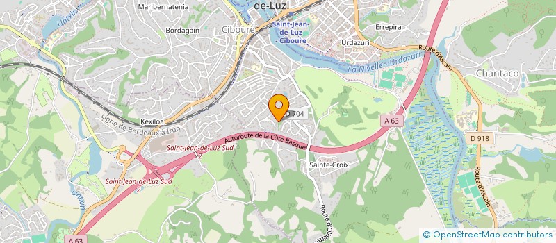 localisation de l'entreprise LES TROIS OURSONS BLEUS  CIBOURE