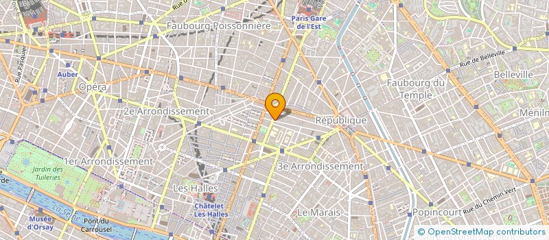 localisation de l'entreprise LES TROIS P à PARIS