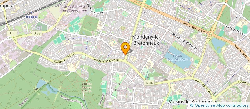 localisation de l'entreprise LES TROIS P  MONTIGNY-LE-BRETONNEUX