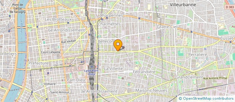 localisation de l'entreprise LES TROIS P  LYON