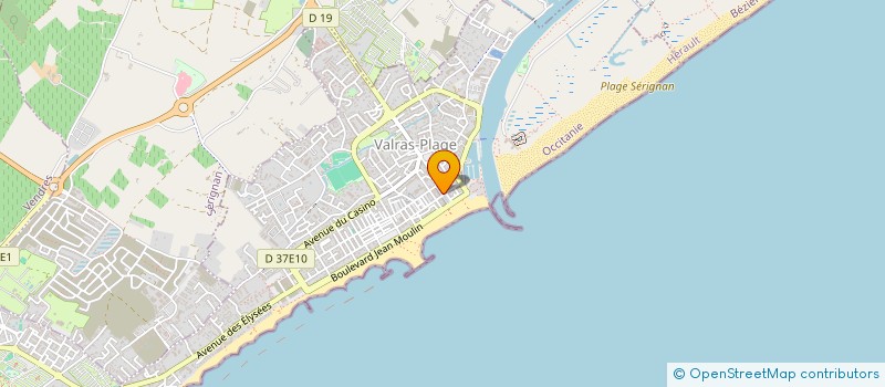 localisation de l'entreprise LES TROIS PACHAS  VALRAS-PLAGE