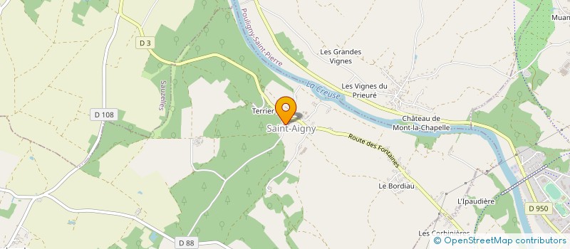 localisation de l'entreprise LES TROIS PAPILLONS à SAINT-AIGNY