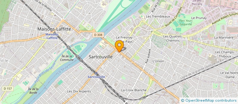 localisation de l'entreprise LES TROIS PAROLES à SARTROUVILLE