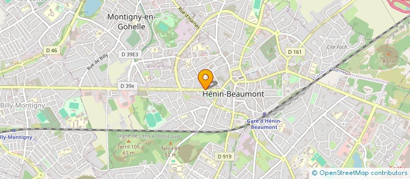 localisation de l'entreprise LES TROIS PAS  HENIN-BEAUMONT