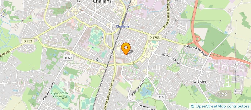 localisation de l'entreprise LES TROIS PATTES à CHALLANS