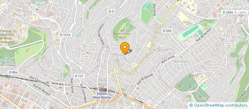 localisation de l'entreprise LES TROIS PAVES à BOIS-GUILLAUME