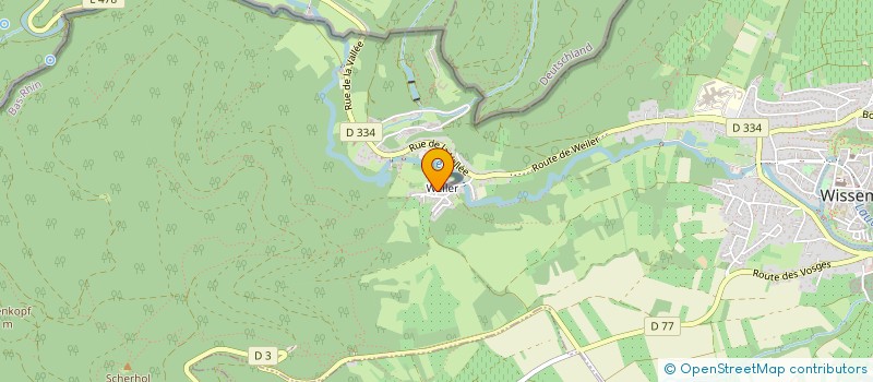 localisation de l'entreprise LES TROIS PETITES MIETTES  WISSEMBOURG