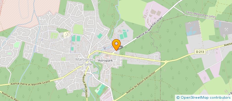 localisation de l'entreprise LES TROIS PETITES PLUMES  MARTIGNAS-SUR-JALLE