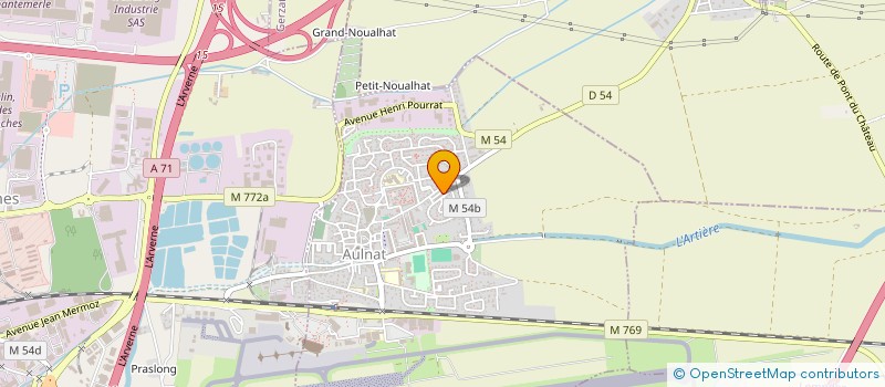 localisation de l'entreprise LES TROIS PETITES QUENOTTES  AULNAT