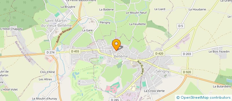 localisation de l'entreprise LES TROIS PETITS BOUCHONS à BELLEME