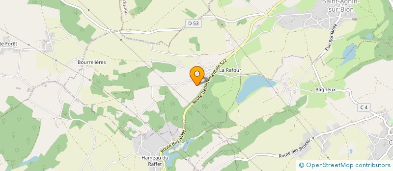 localisation de l'entreprise LES TROIS PETITS COCHONS  SAINT-AGNIN-SUR-BION