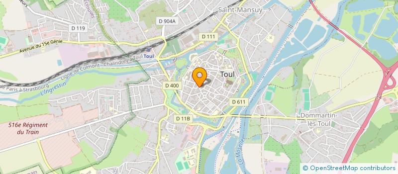 localisation de l'entreprise LES TROIS PETITS POINTS  TOUL