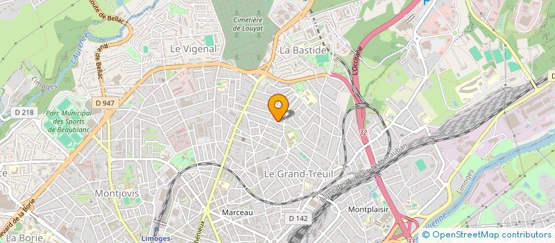 localisation de l'entreprise LES TROIS PETITS VIBLAC à LIMOGES